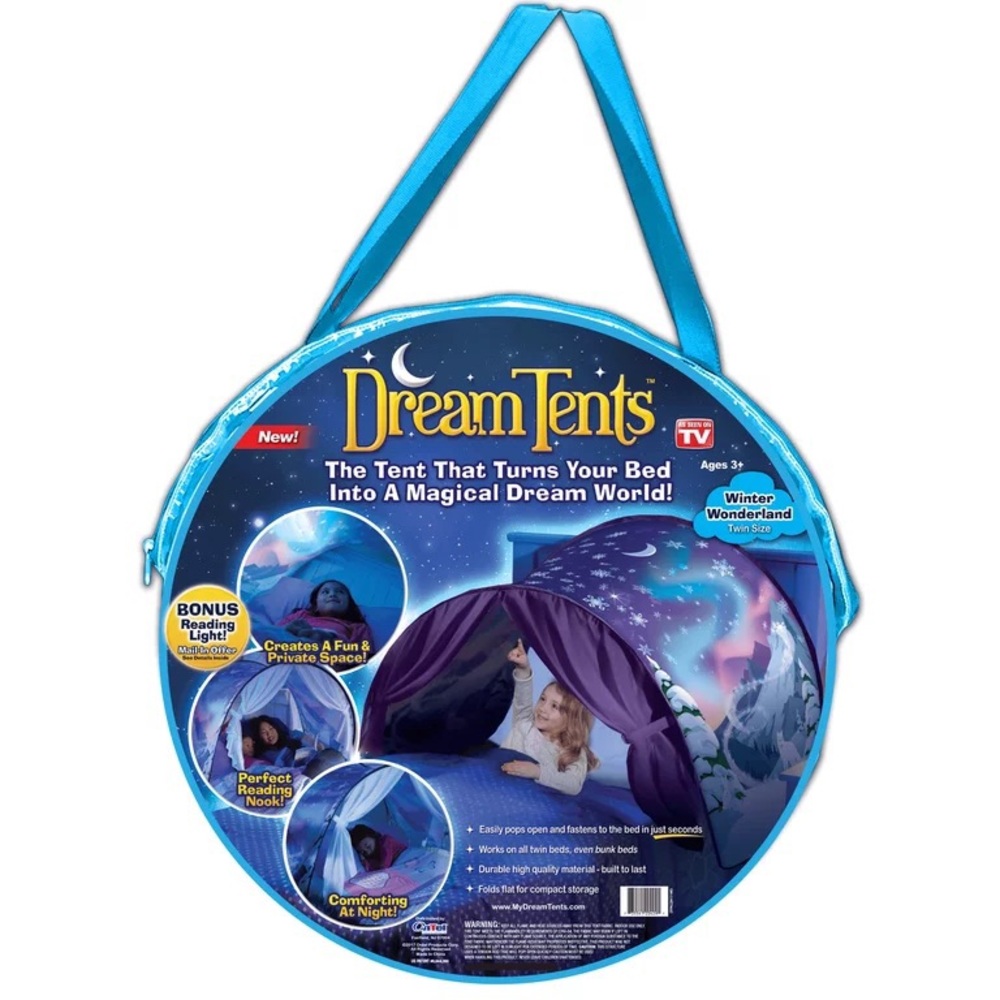 Kids sleeping tent for bed.